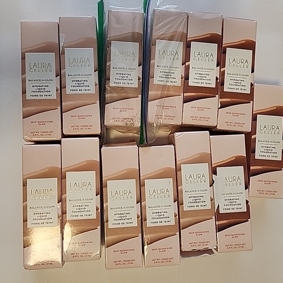 Laura Geller Other - Laura Geller Lot Of 13 Foundations Makeup Assort Shades $300 RETAIL New In Box